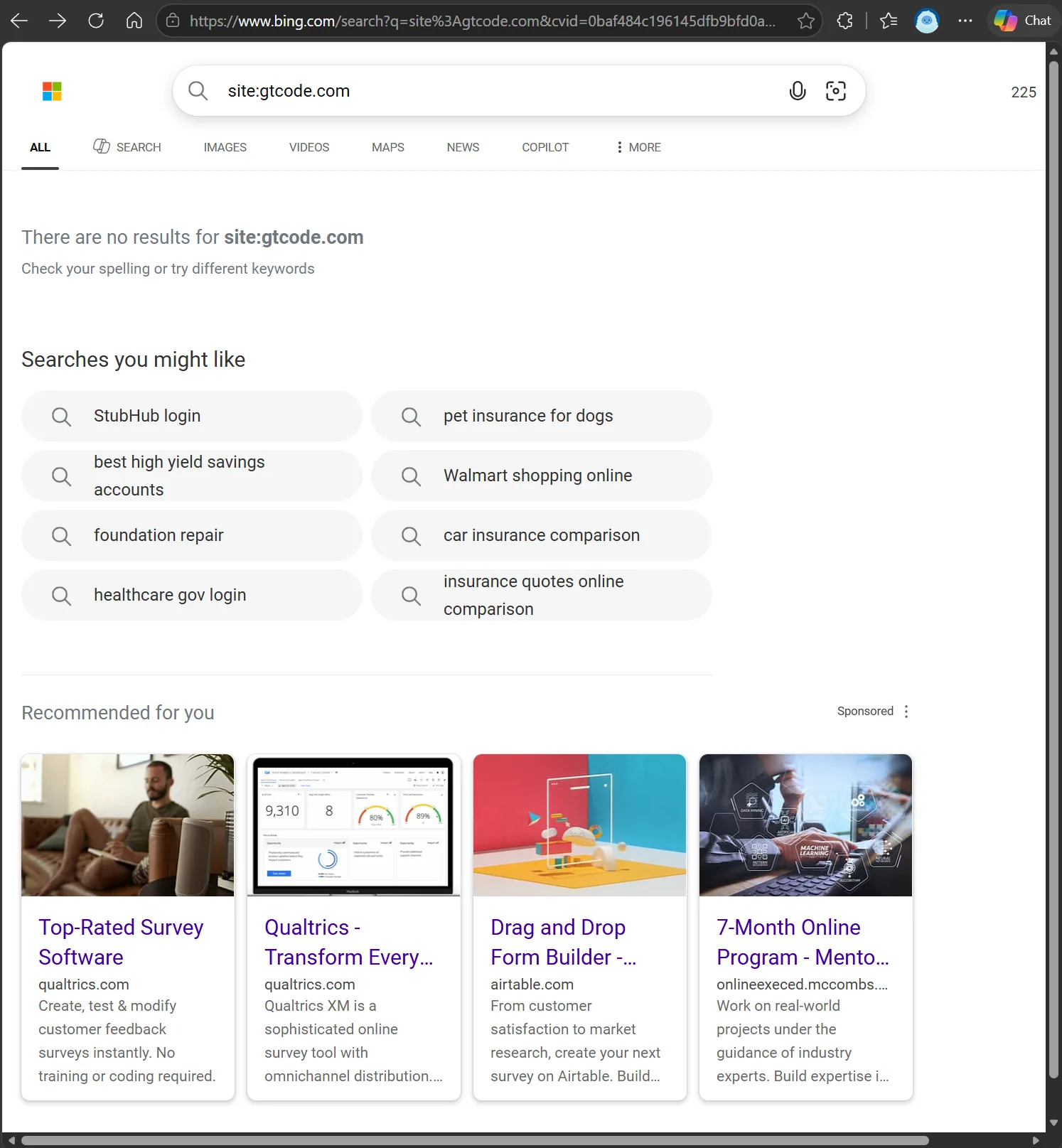 Bing Indexing Diagnostics